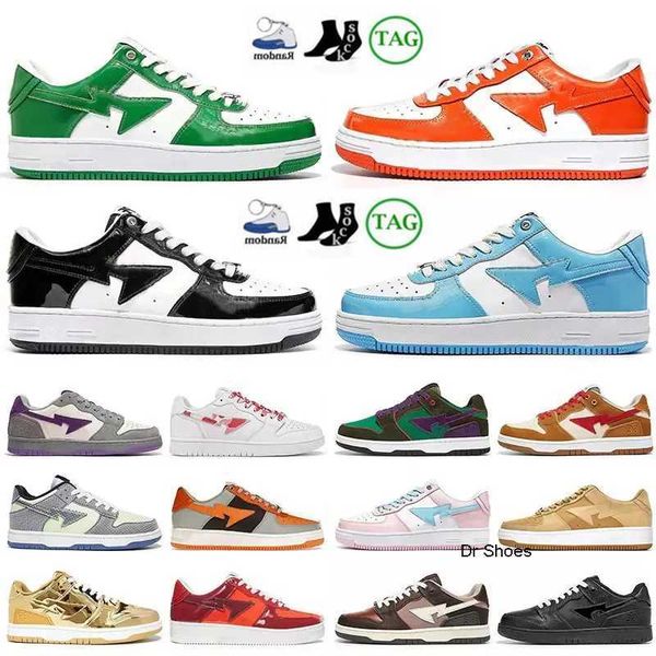 

2023 bapesta bapestas baped sta casual shoes blue suede pink sk8 low pastel green men women black white womens mens trainers outdoor sports