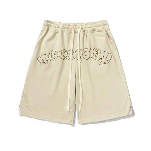 

vintage streetwear shorts women summer fashion letter embroidery elastic waist loose all-match casual trousers unisex, White;black