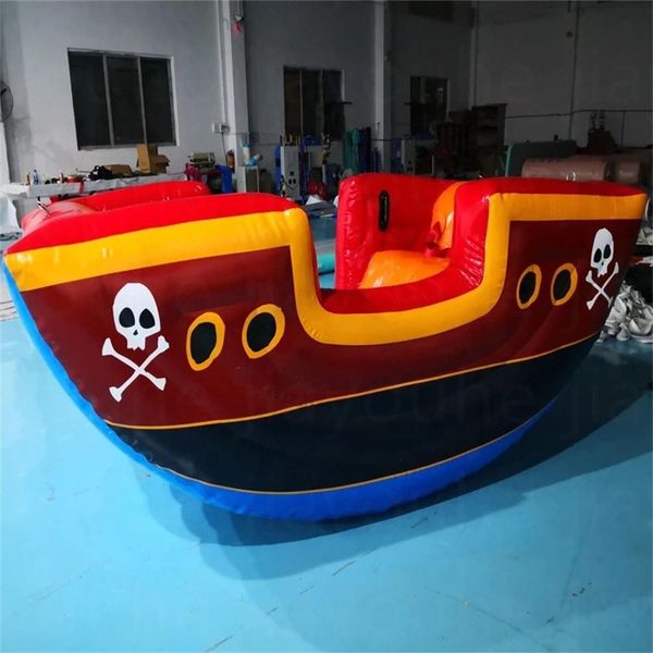 

2.4x1.1x1.2m pvc trampolines inflatable pirate ship seesaw boat air sealing air viking bounce game fun easy for kids