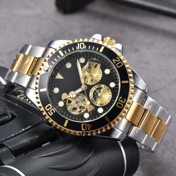 

new fashion men watch tourbillon voluntarily mechanical automatic watch classic natural watches gentleman business, Slivery;brown