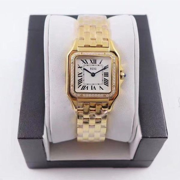 

rose gold square quartz watch fashion women watches silver tank wristwatches for mens ladies valentine gift dropshipping luxury leather busi, Slivery;brown