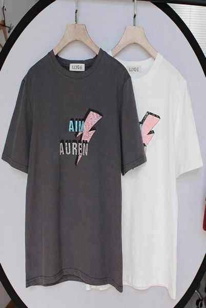 

100 cotton women039s short sleeve tshirt oneck black white letter print tshirts female summer lady tee 8679558