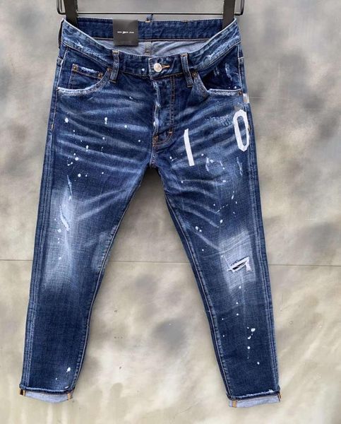

italian european and american fashion men039s casual jeans highgrade washing pure hand grinding quality optimization lat0205910335, Blue