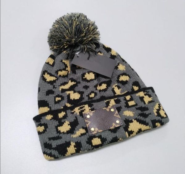 

designer winter knitted beanie woolen hat women hats female bonnet beanie caps 4 colors6429545, Blue;gray