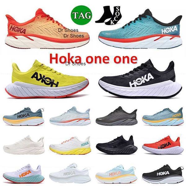 

hoka one running shoes hokas clifton 8 bondi carbon x2 mens women fiesta blazing orange black white coralv summer song amber yellow
