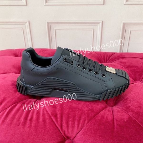 

new spring new men women white trainer thick bottom genuine leather luxury casual shoes outdoor sneakers2023, Black