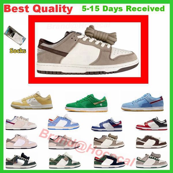 

big size 13 shoes dunks lows running men women dunkes green apple triple pink panda ho0925 black white medium olive hococal mix jordens og s