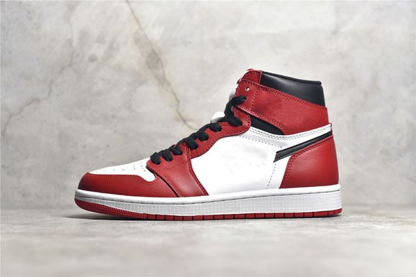 

new release basketball shoes mens jumpman 1 high og chicago red black backboard high og men women outdoor sneakers trainers ship with shoebo