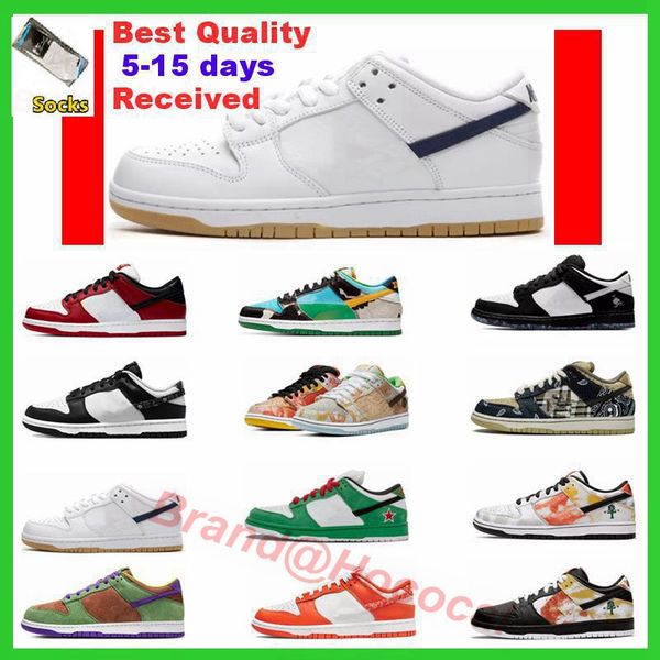 

5a luxury designer shoes man casual pure original version of high-grade joint white-gray luxury pairs ho0925 of sneakers dunks cn8607 hococa