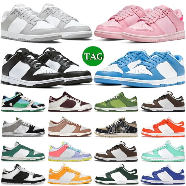 

2023 men women shoes lows designer sneakers panda white black triple pink unc grey fog syracuse university blue valentines day medium olive