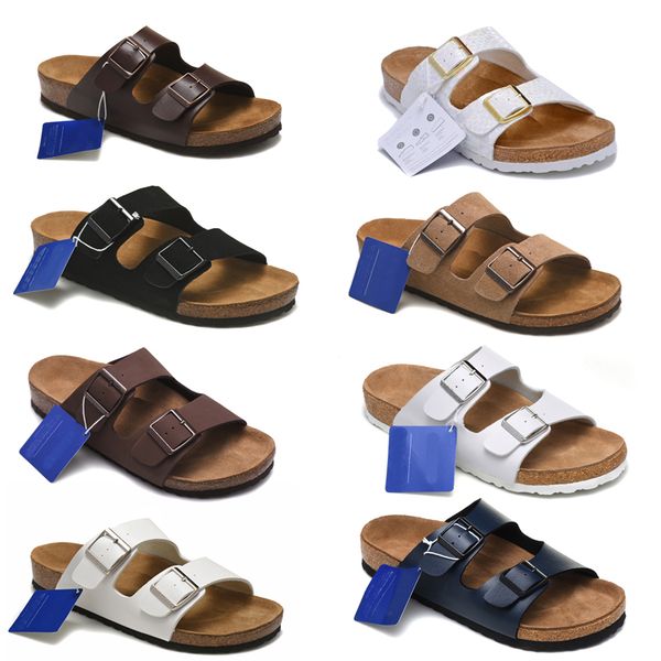 

arizona slippers dhgate summer beach cork slipper sandals double buckle clogs sandalias women men slip on flip flops casual shoes fashion de, Black