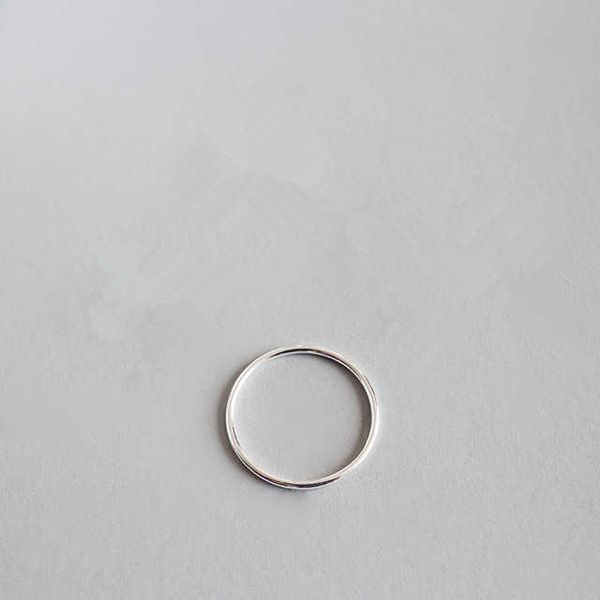 

band rings 1.2mm narrow 925 sterling silver rings for women aneis accessories minimalism woman ring silver 925 jewelry friends gifts g230317