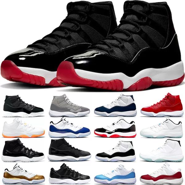 

og 11 basketball shoes men women 11s cherry midnight navy cool 25th anniversary 72-10 low bred pure violet mens trainers sport sneakers