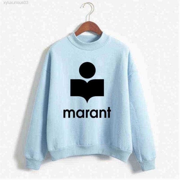 

plus velvet super dalian hoodie women's marant spring and autumn loose pullover hooded sweater for men286f, Black