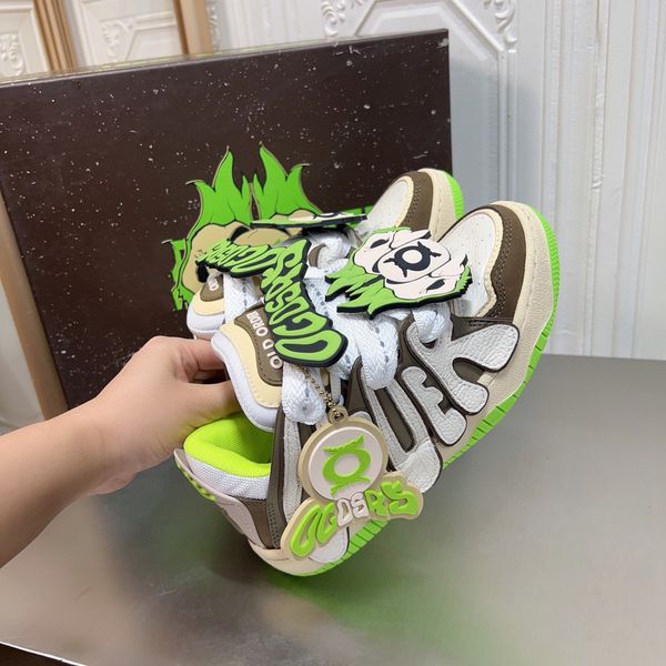 

designer shoes old order og sneaker series skater 001 vintage bread skateboarding for men women 05, Black