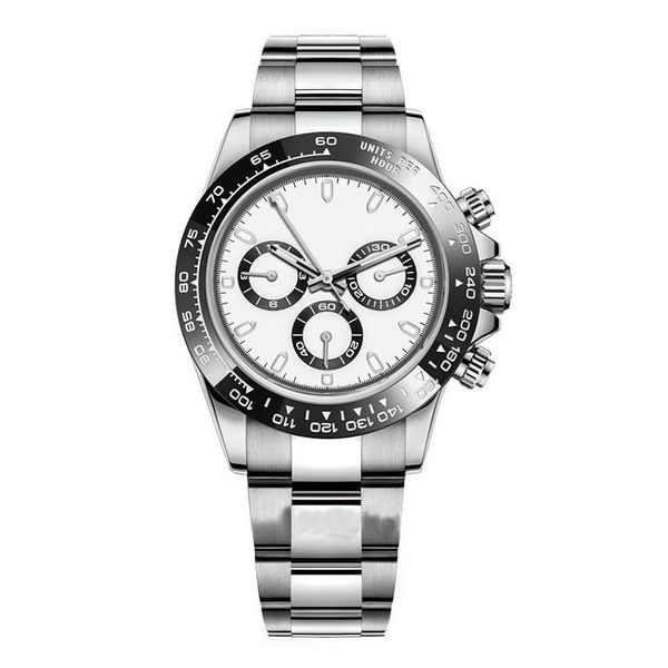 

deluxe mens watch 116500ln series automatic mechanical wristwatch 40mm ceramic bezel stainless steel luminous watch fashion waterp309x, Slivery;brown