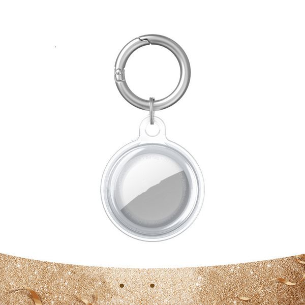 

airtag tracker case loop soft tpu silicone protective cases anti-lost device finder keychain tracking protect cover with buckle scratch resi