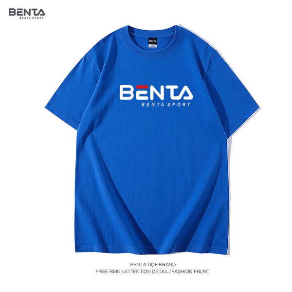 

men's t-shirts cotton short sleeve t-shirt men's summer new trend versatile bottom shirt letter print loose casual fashion, White;black