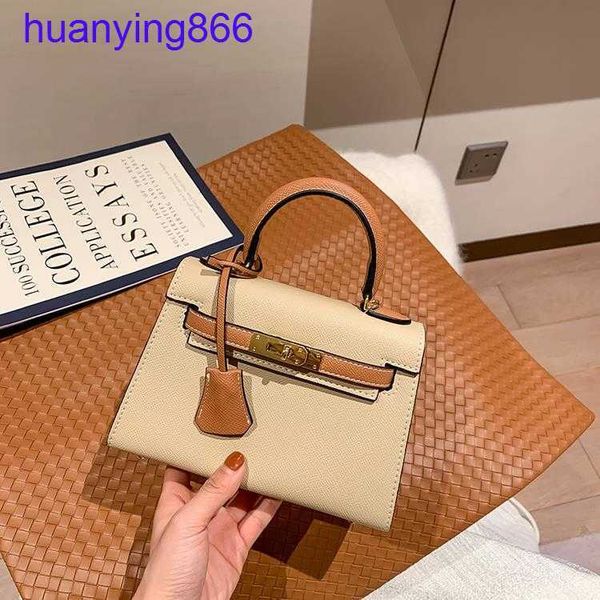 

herms's kely advanced handbag dongsheng color contrast second generation bag 2023 new fashion women's crossbody one shoulder handh