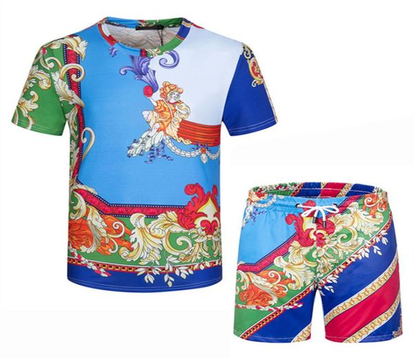 

summer men tracksuits casual shorts sets fashion short sleeve t m3xl923615590, White;black