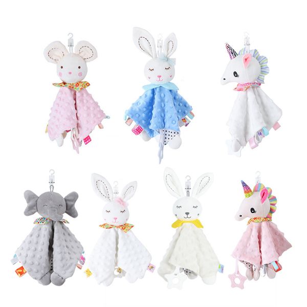 

baby comforting towel cute cartoon animal comforting cuddle doll baby comforting toy with doll comforting towel 28*28cm