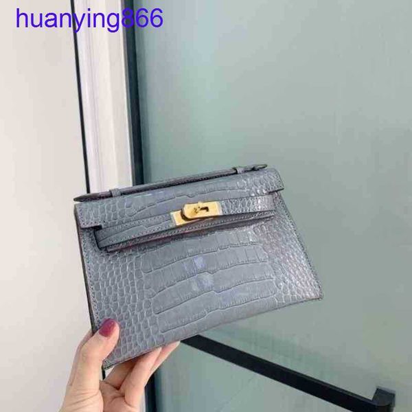 

herms'sd handbags designer bags herms's kes handbags women's bag pepper second generation alligator kaili mini shoulder strap