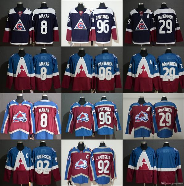 

hockey 2020 stadium series jerseys colorado avalanche hockey 8 cale makar 29 nathan mackinnon 92 gabriel landeskog 96 mikko rantanen navy bu, Black;red