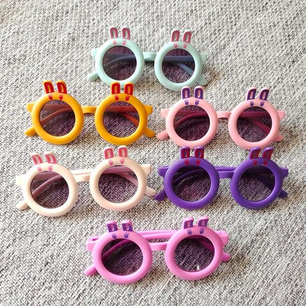 

lovely animal factory eyewear round rabbits frames kids size fashion sunglasses, White;black