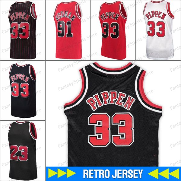 

retro rose basketball jersey dennis rodman pippen 23 classics jerseys mens stitched red white black throwback basketball men kids youth, Black;red