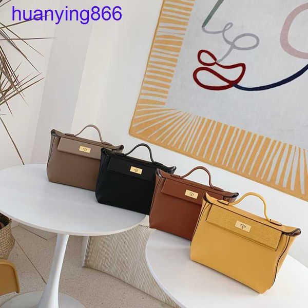 

h luxurys handbags herms's 2424 women's bag fashion new large hand catfish wing large capacity one shoulder diagonal 205o