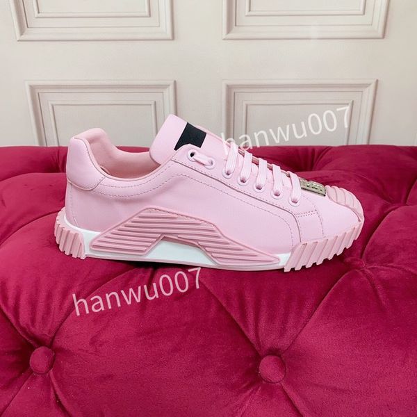 

2023mens new designer sneaker casual shoes calfskin leather white green letter overlays platform fashion luxury sneakers, Black