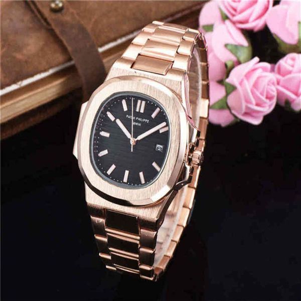 

original pateks philippes watches steel mesh band analog with date wrist for men luxury brand eruy307q, Slivery;brown