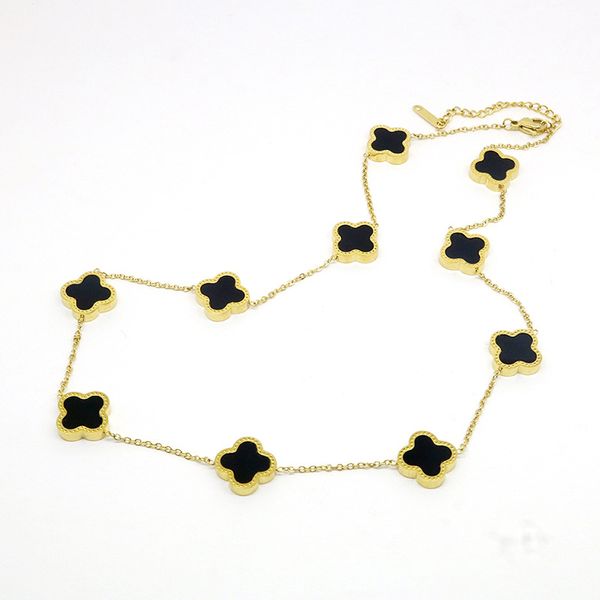 

luxury design 10 clover pendant necklace jewelry for women gift, Silver