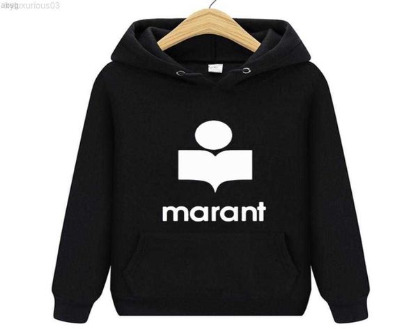 

men039s hoodies sweatshirts 2023 autumn winter hoodie casual sweatshirt marant printed longsleeved pullover6774776, Black
