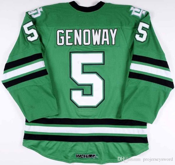 

north dakota hockey jersey 5 chay genoway 11 darcy zajac 29 brock nelson men's 100% stitched fighting sioux dakota college hockey jerse, Black;red