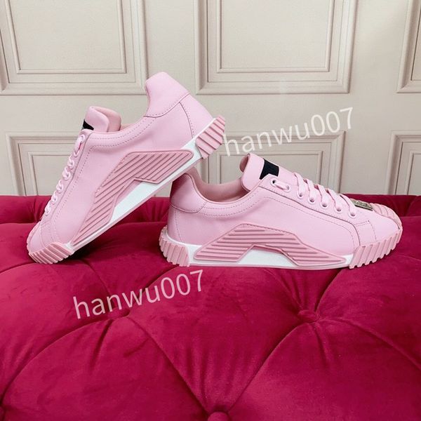 

2023new casual shoes women designer travel leather fashion lady flat running trainers letters woman shoe platform men gym sneakers size, Black
