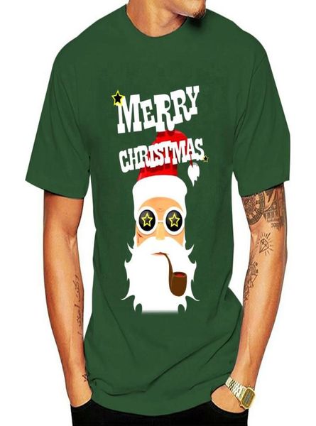 

men039s tshirts men t shirt crazy santa love his pipe women tshirt2001797, White;black
