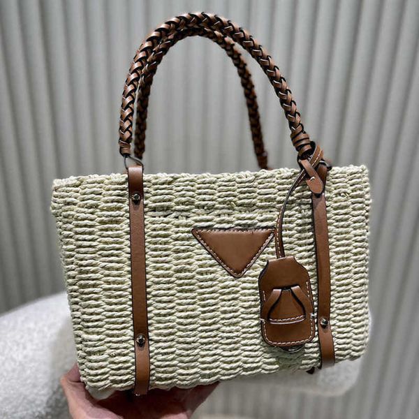 

triangle straw beach bag designer bag totes women travel bag fashion weave tote bag shoulder messenger luxury handbag purse holiday shopping