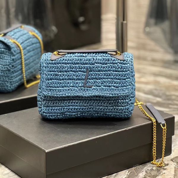 

designer bag women summer beach straw bag casual handbags fashion shoulder bags vacation woven small round flip cover crossbody handbag