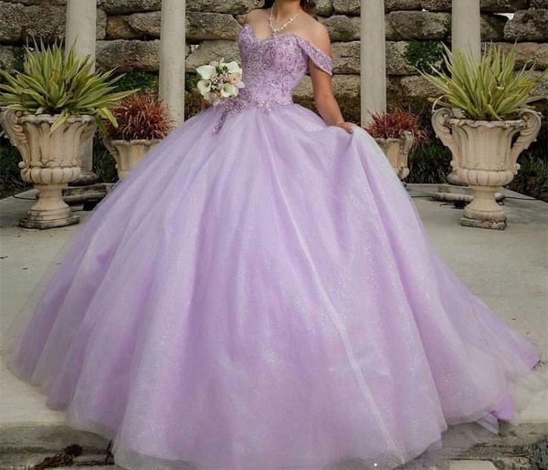 

quinceanera dresses princess purple off the shoulder sweetheart crystal sequins ball gown with plus size sweet 16 debutante party birthday v, Blue;red