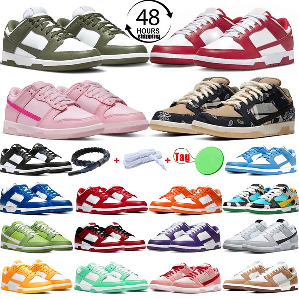 

2023 panda men women shoes lows sneakers white black triple pink unc grey fog gym red syracuse university blue valentines day medium olive m