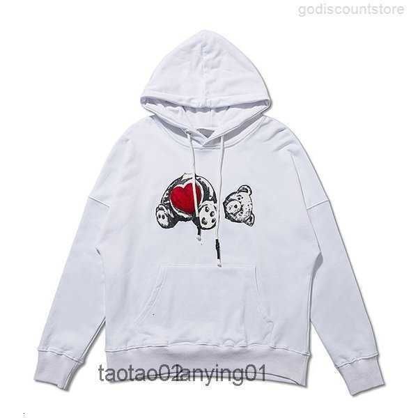 

men's hoodies sweatshirts spring desgienr men hoodie long sleeve palm broken bears hoody mens angels pullover sweatshirt loose teddy5w3, Black