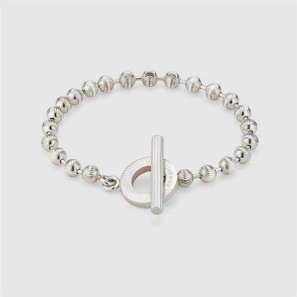 

2023 designer new gujiashuang g thai silver personalized simple original tag letter bracelet necklace trend jewelry, Black
