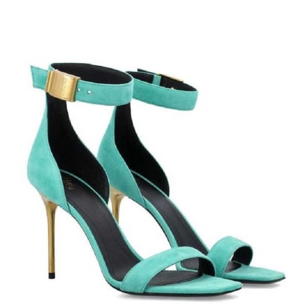 

luxuy women new heel summer uma women sandals shoes gold-tone heel lady pumps wedding party dress evening gladiator sandalias with box eu35-, Black