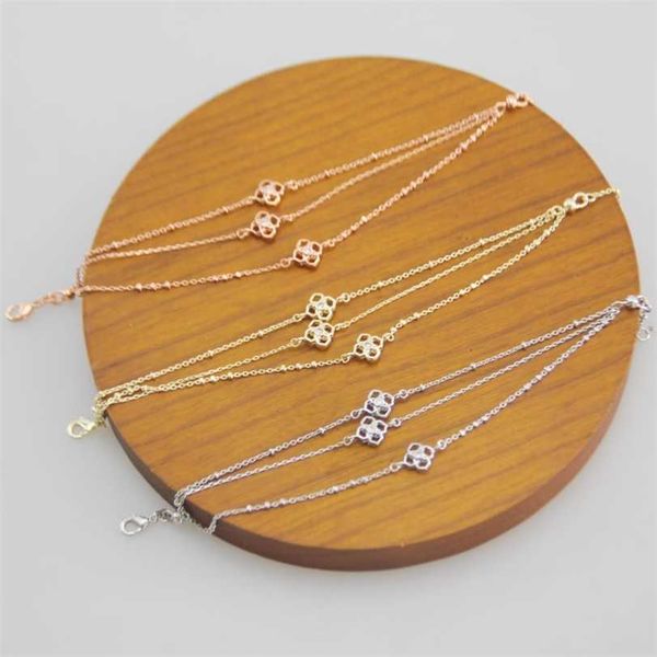 

2023 designer new ks jewelry pendant simple three layer bracelet, Black