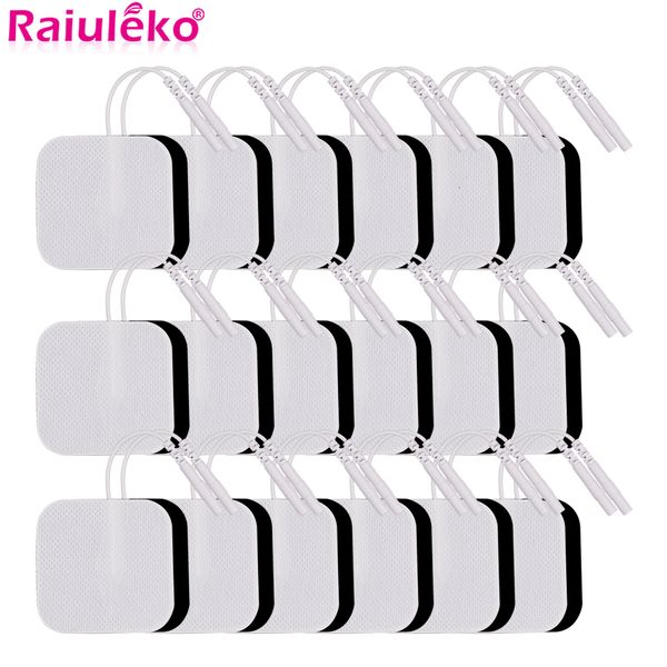

foot massager 50 100pcs tens pads ems electrode patch nerve muscle stimulator silicone gel tens electrodes digital acupuncture physiotherapy
