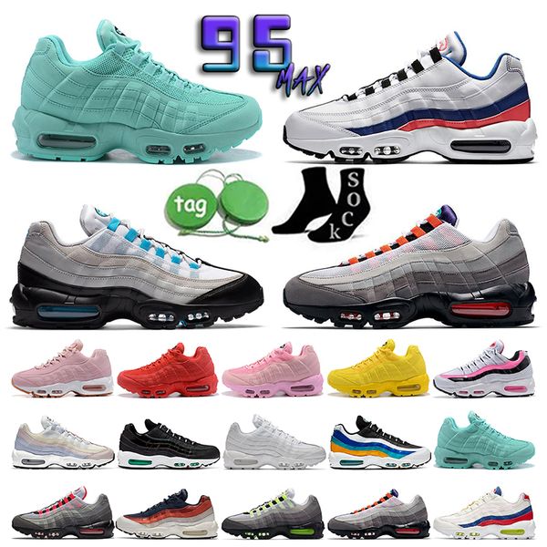 

classic 95 mens running shoes og triple black running club neon cork greedy dark smoke grey brown sneakers anniversary grape safari sports t