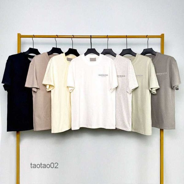 

essen designer t shirts mens short sleeve chest letter print high street loose oversize casual t-shirt 100% cotton men women8mek, White;black