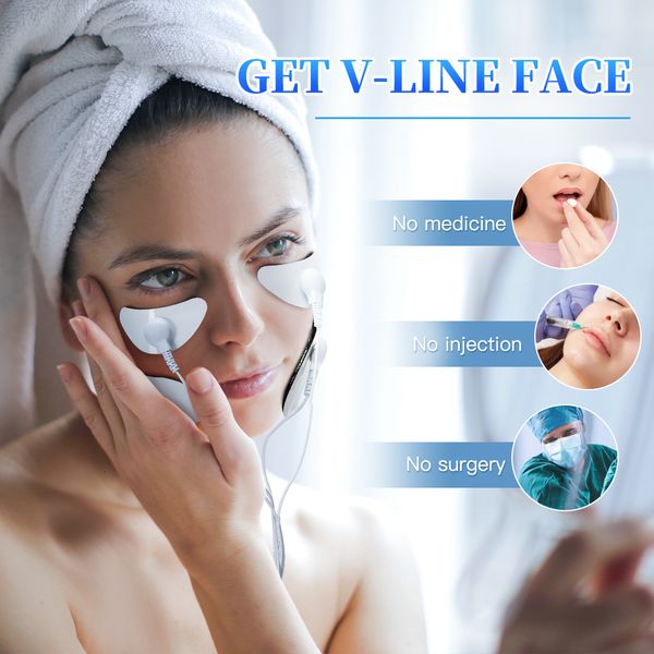 

face massager v shaped lifting device ems remove wrinkles slimming skin tightening beauty instrument 230317