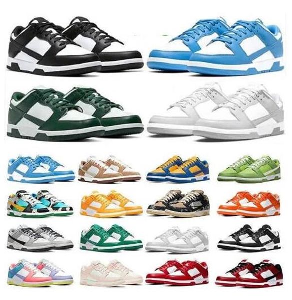 

men women sb shoes sneakers white black panda grey fog unc varsity green glow laser orange syracuse kentucky coast candy casual trainers 36-